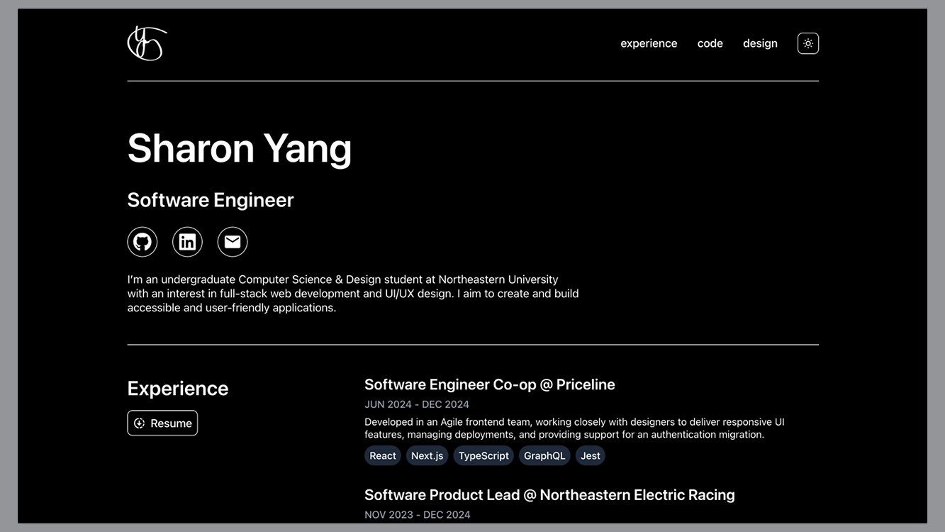 Personal Website thumbnail